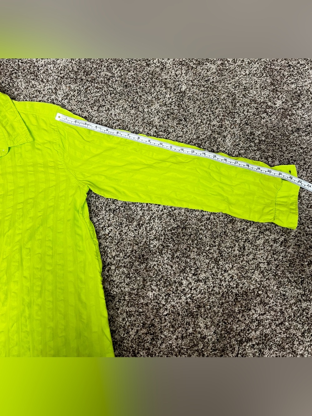 New Sigrid Olsen Lime Green 100% cotton tunic Size M - Picture 8 of 10